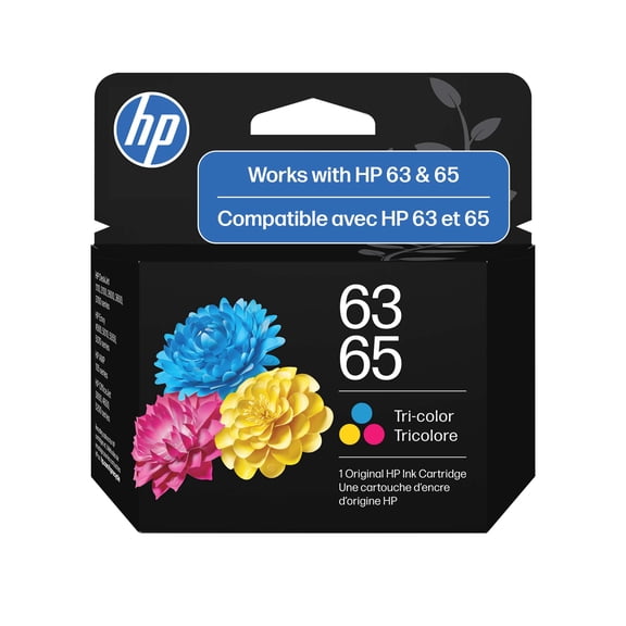 HP 63 & HP 65 are now One Cartridge, HP 63 / HP 65 Tri-Color Ink Cartridge (B7RT2AN)