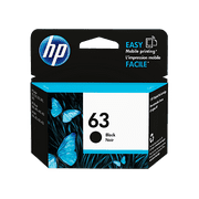 HP 63 Black Original Ink Cartridge, ~170 pages, F6U62AN#140