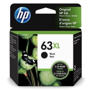 HP 63XL Black High Yield Printer Cartridge, for 430 Pages, 1 Pack