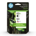 thumbnail image 1 of HP 63XL Black High-Yield and 63 Tri-Color Ink Cartridges 2-Pack, 1 of 13