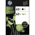 thumbnail image 1 of HP 63XL High Yield Black and High Yield Tri-Color Combo | Works with DeskJet 1112, 2130, 3630;Envy 4510, 4520; OfficeJet 3830, 4650, 5200 | | (Sold without Manufacturer Warranty), 1 of 3