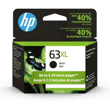 HP 63XL High Yield Black Original Ink Cartridge, ~430 pages, F6U64AN#140