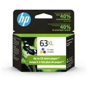 HP 63XL High Yield F6U63AN#140 Original Ink Cartridge, Tri-color 300 Pages