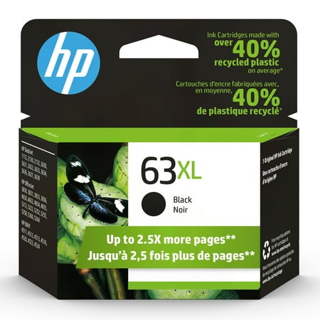 HP 63XL Ink Cartridge, Black (F6U64AN)