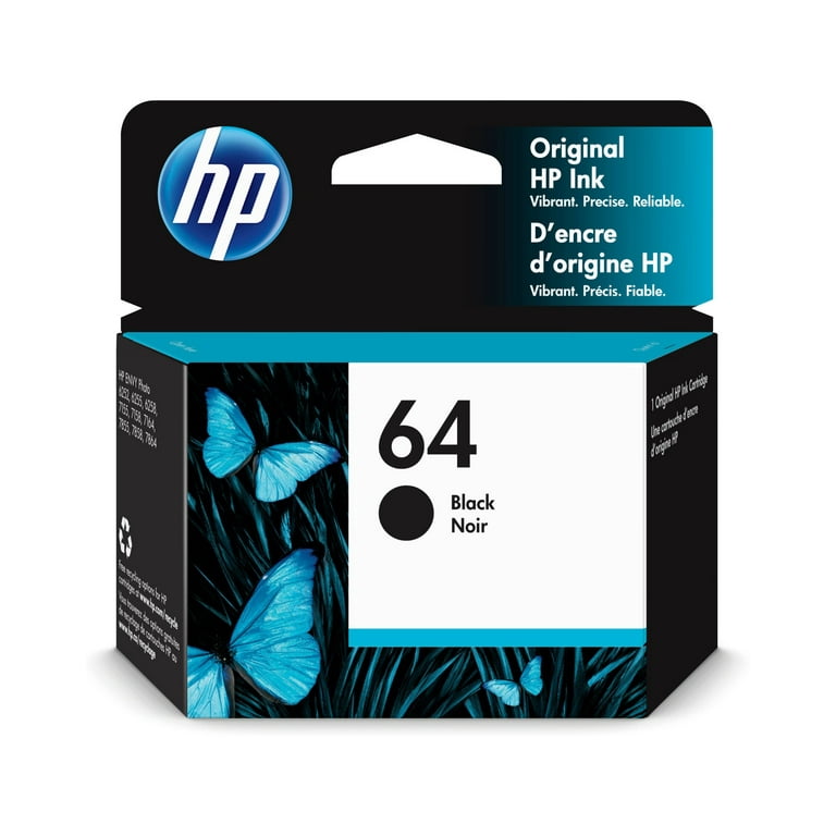 HP 64, (N9J90AN) Black Original Ink Cartridge HP 64, (N9J90AN) Black Original Ink Cartridge