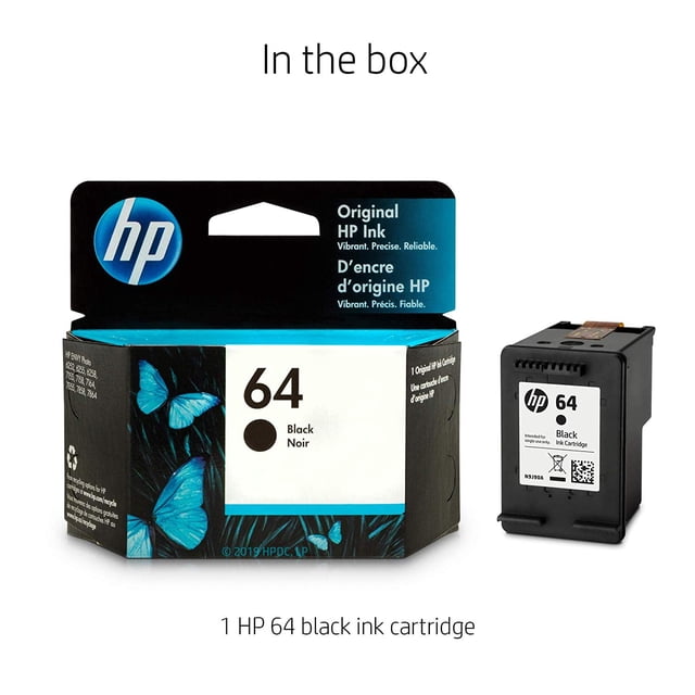 HP 64 Black Ink - Printer parts for managed print services - Walmart ...