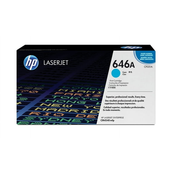 HP 646A (CF031A) Toner Cartridge, Cyan