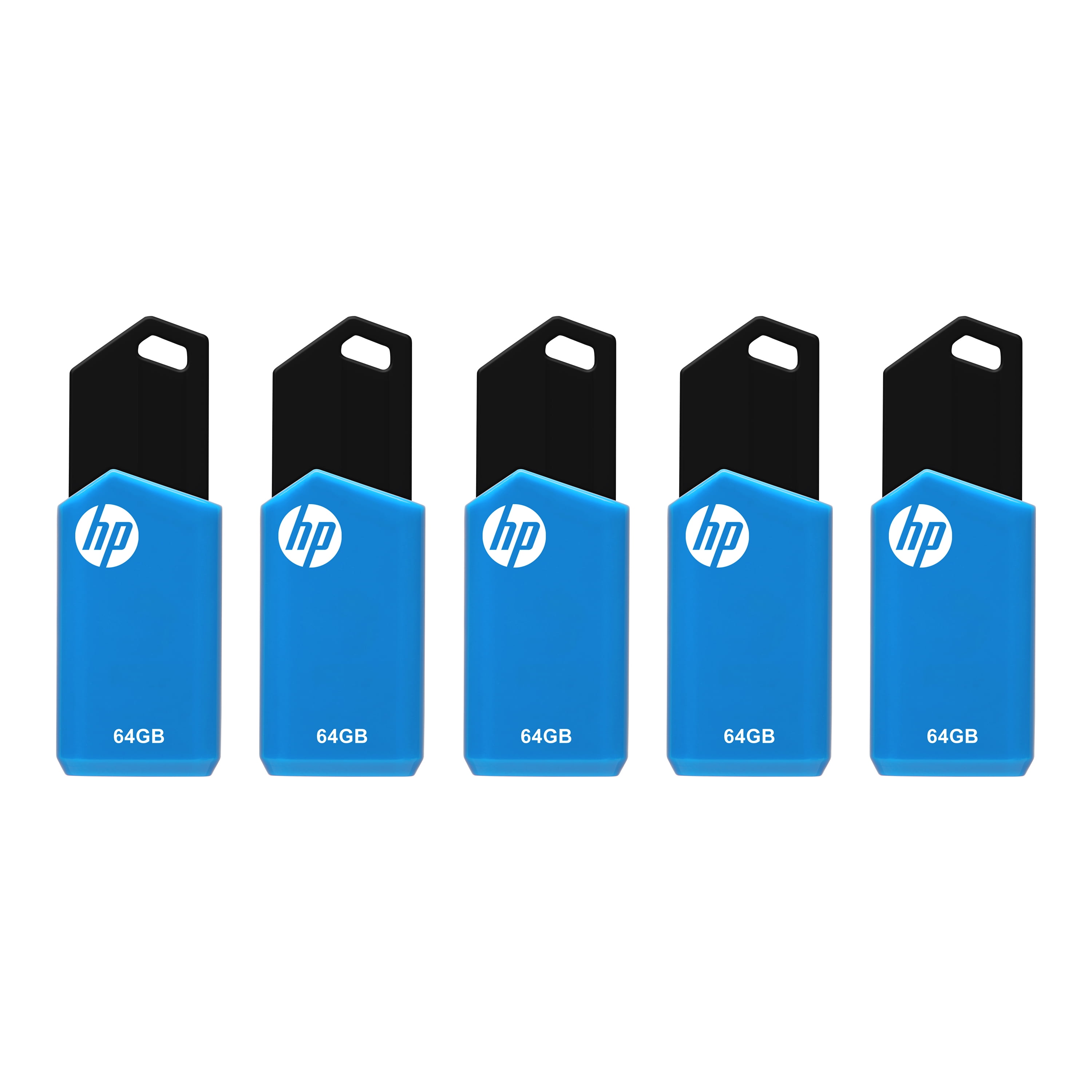 HP 64GB v150w USB 2.0 Flash Drive 5-Pack - Walmart.com