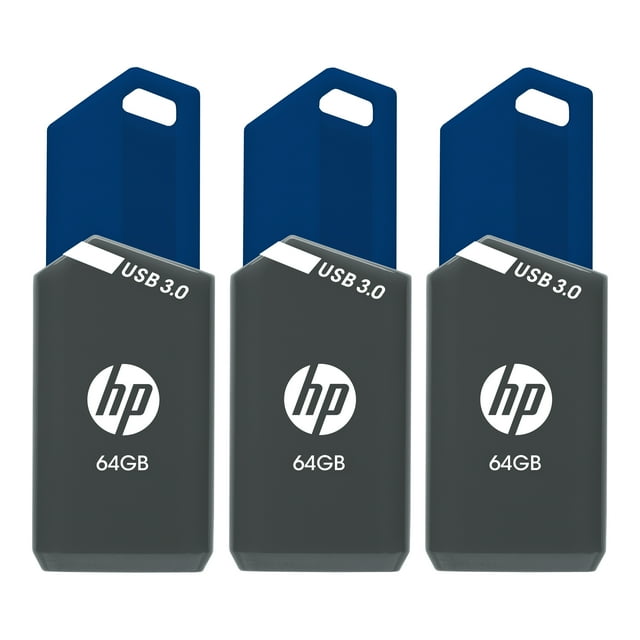 HP 64GB x900w USB 3.0 Flash Drive 3Pack