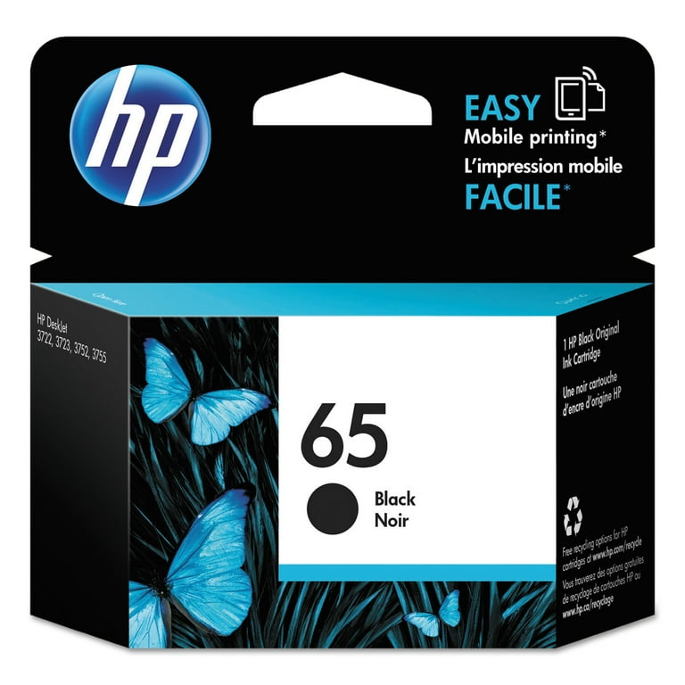 HP 65 Ink Cartridge, Black - Walmart.com