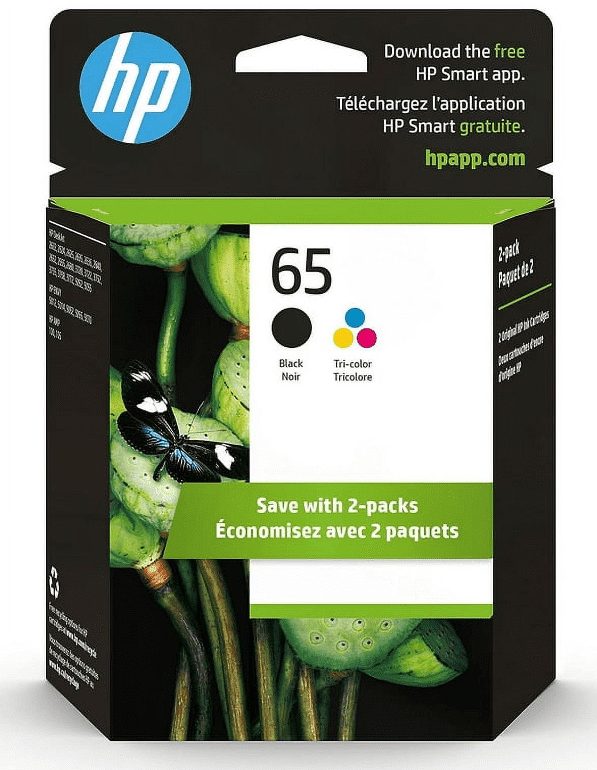 65XL Ink Cartridges for HP 65 Ink Cartridges for HP DeskJet 3755 3700