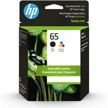 HP 65 Ink Cartridges - Black and Color (Tri-color)