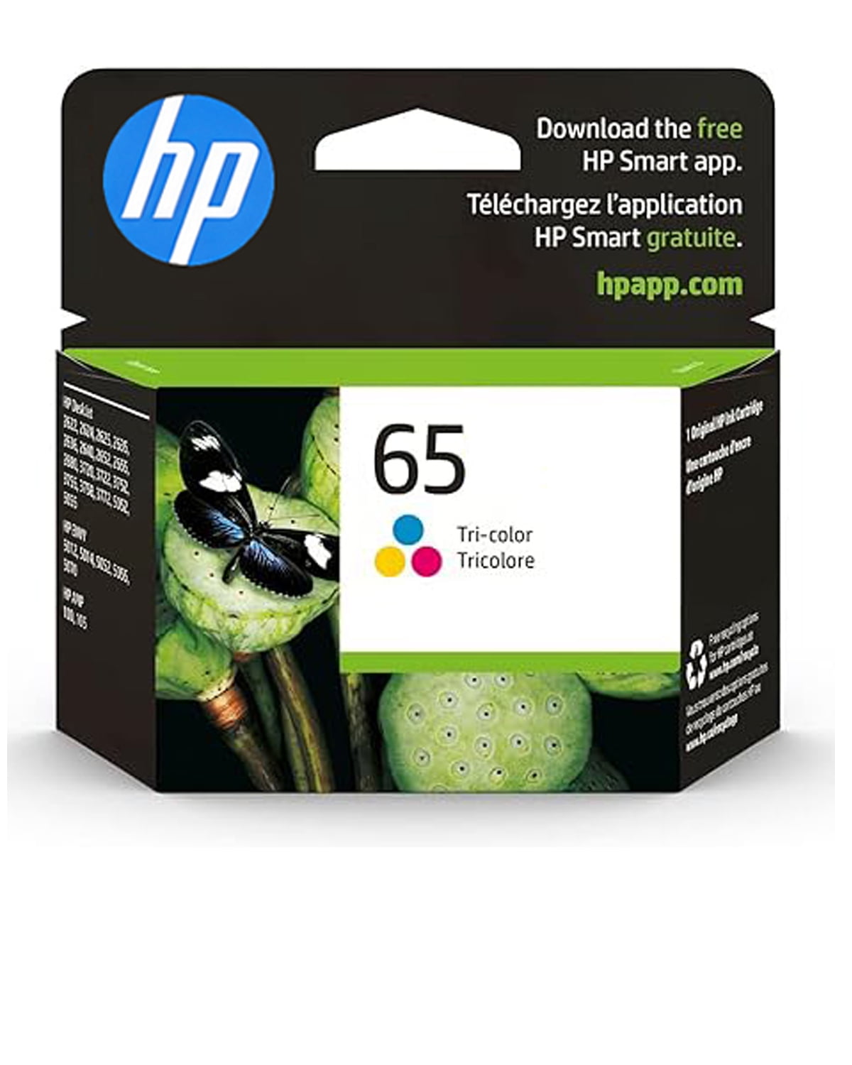 HP 65 Ink Cartridges TriColor Printer Ink HP 65 Original HP
