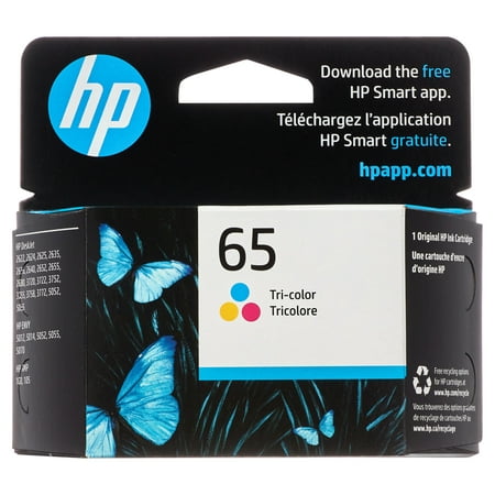 HP 65 Tri-color Original Ink Cartridge (N9K01AN)