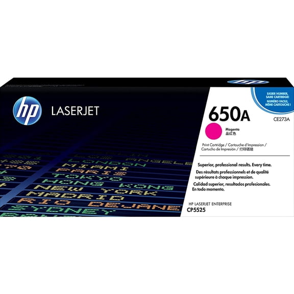 HP 650A (CE273A) Magenta Original LaserJet Toner Cartridge