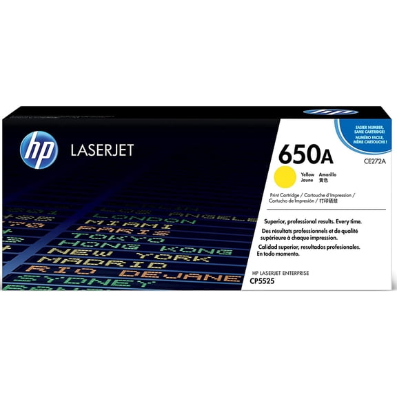 HP 650A (CE272A) Yellow Original LaserJet Toner Cartridge