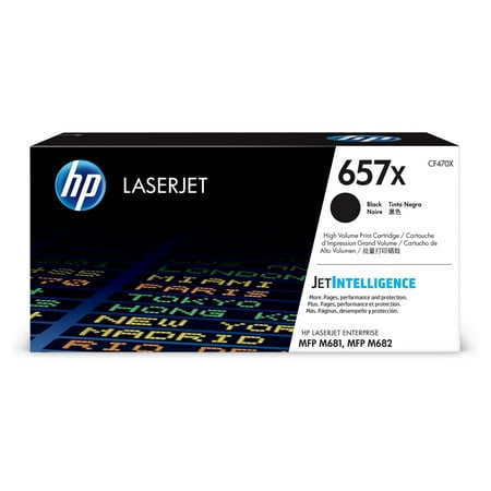 HP 657X High Yield Black Original LaserJet Toner Cartridge, ~28,000 pages,