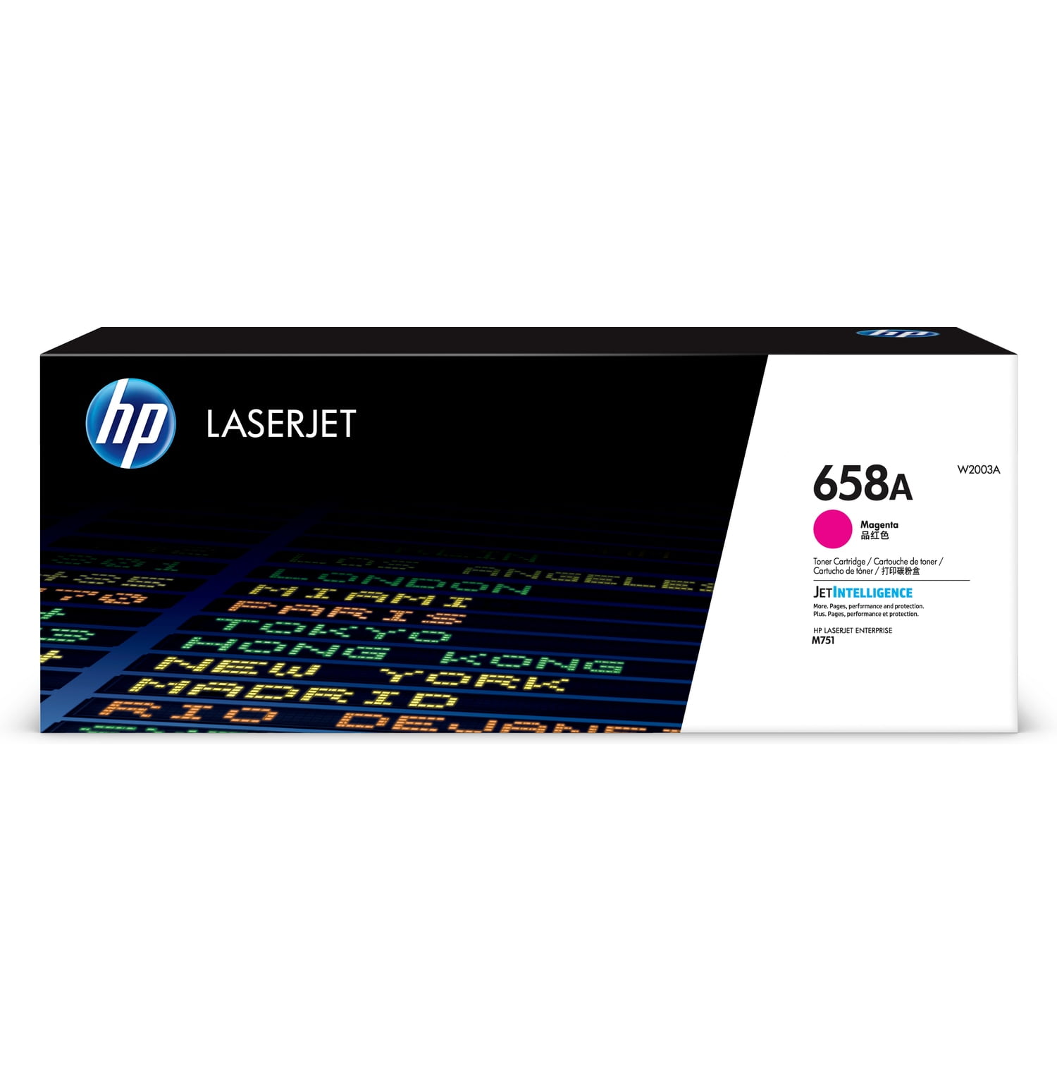 HP 658A Magenta Original LaserJet Toner Cartridge, ~6,000 pages, W2003A ...