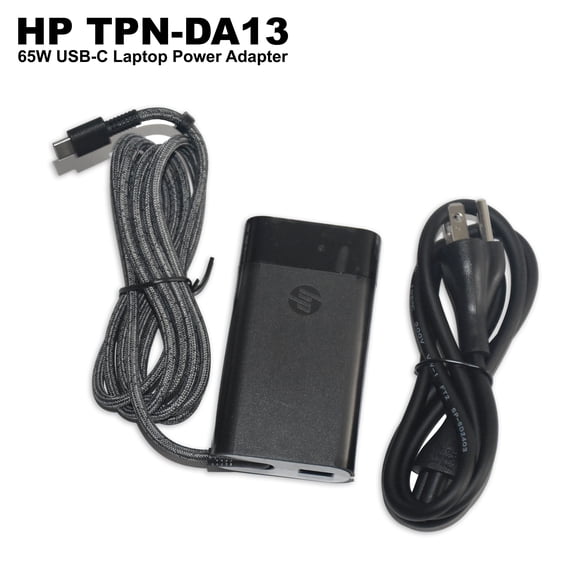 HP 65W USB-C Slim Laptop AC Power Adapter (TPN-DA13)