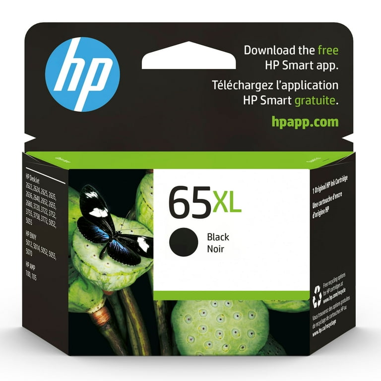 HP 65XL, (N9K04AN) High-Yield Black Original Ink Cartridge HP 65XL, (N9K04AN) High-Yield Black Original Ink Cartridge