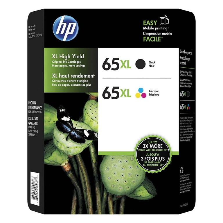 HP 65XL, (N9K03AN) High-Yield Tri-Color Original Ink Cartridge HP 65XL, (N9K03AN) High-Yield Tri-Color Original Ink Cartridge