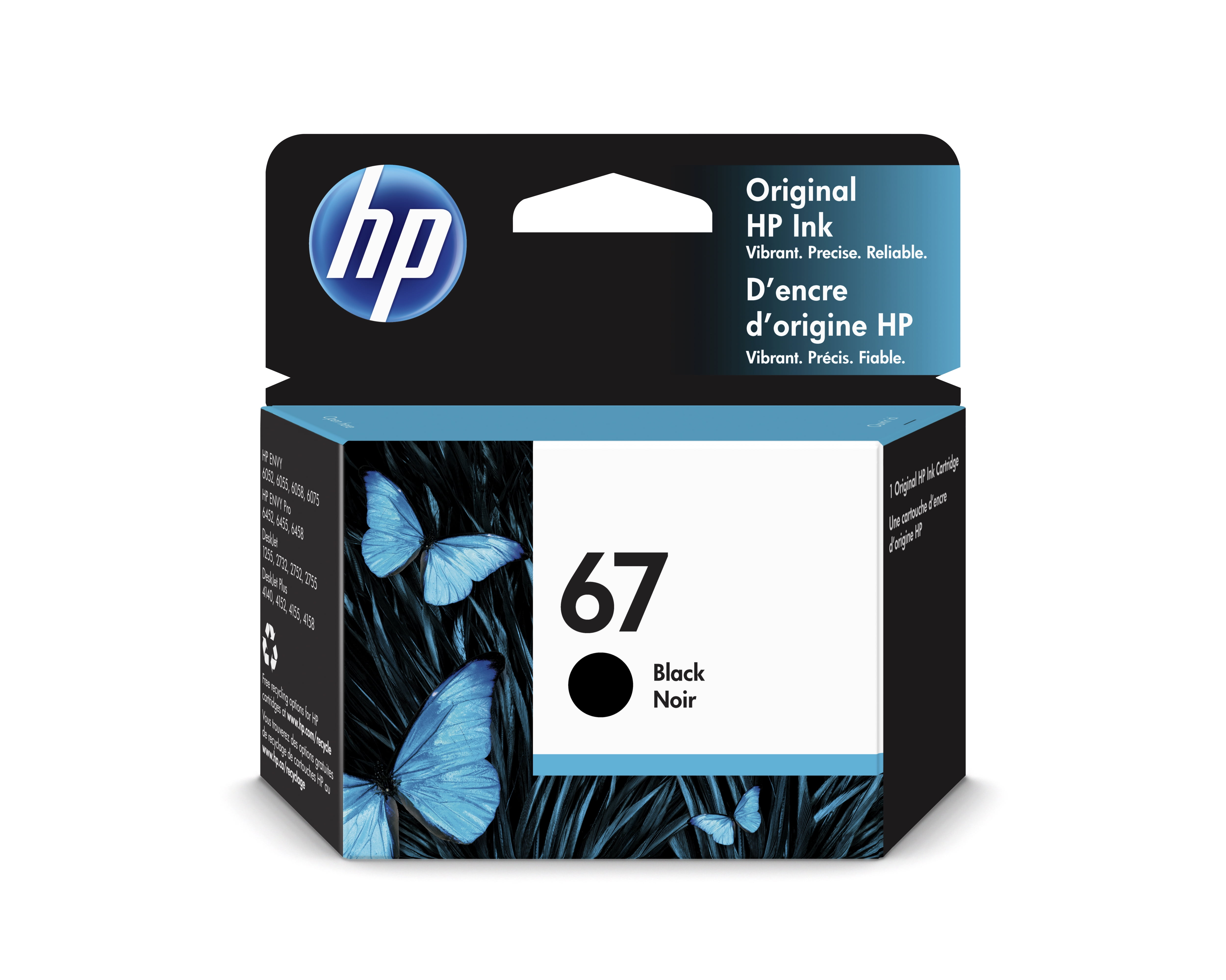 HP 67 Black Original Ink Cartridge, ~120 pages, 3YM56AN#140
