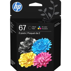 HP 67 Clr/Blk Original Ink Crtg 2-Pk