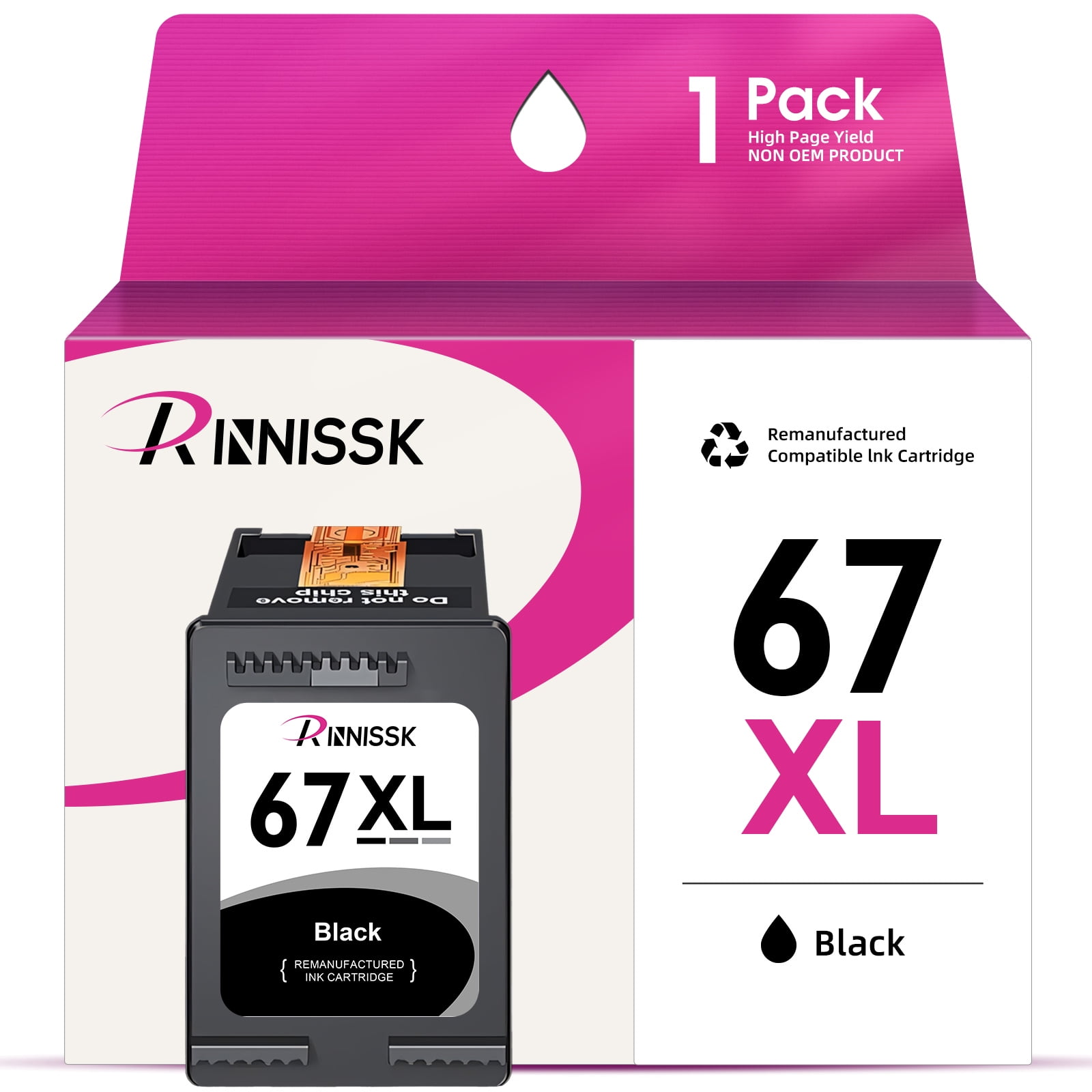 HP 67 Ink Catridges- Black Original HP Printer Ink 67 -1pack | 3YM57AN ...