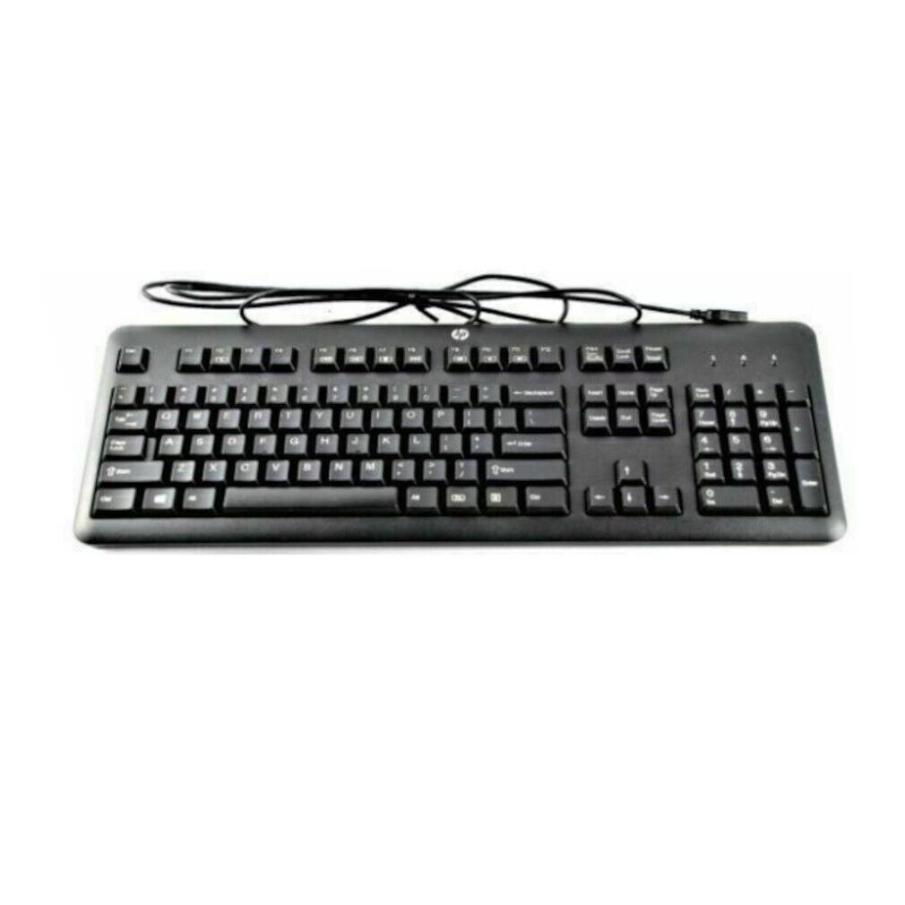 HP 672647-003 KU-1156 Wired Standard USB Desktop Keyboard Black ...