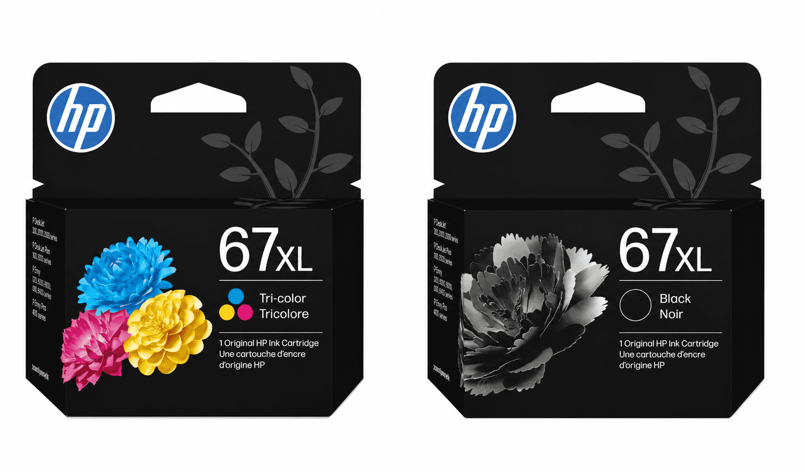 HP 67XL Black High-Yield Ink and High Yield Tri-Color Cartridge | Works with DeskJet 1255, 2700, 4100, Envy 6000, 6400 Series (Sold without Manufacturer Warranty)