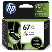 HP 67XL High Yield Tri-color Original Ink Cartridge, ~200 pages, 3YM58AN#140