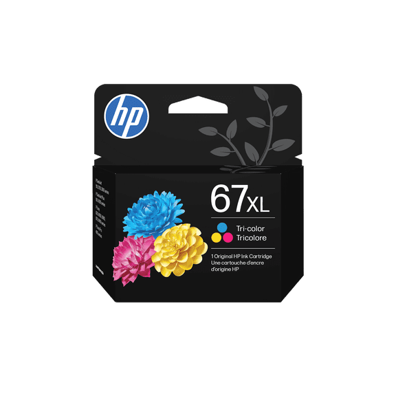HP 67XL High Yield Tri-color Original Ink Cartridge, ~200 pages, 3YM58AN#140