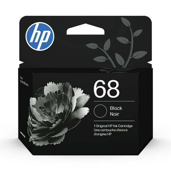HP 68 Black Original Ink Cartridge, ~160 pages, 7FP21TN