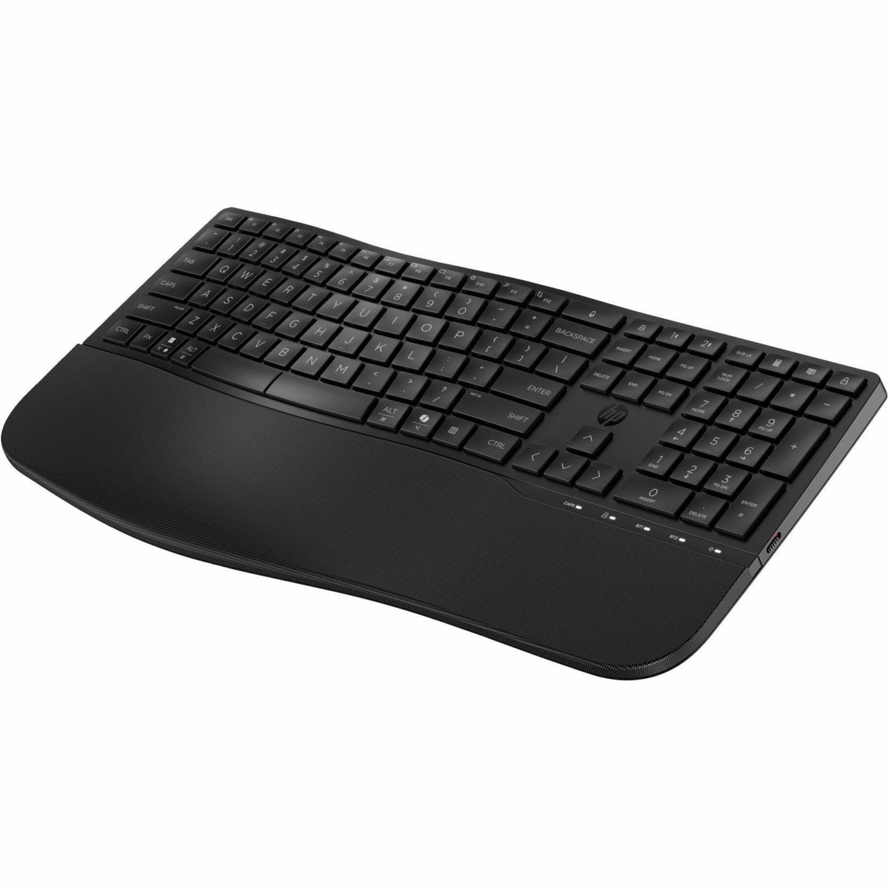 HP 685 Comfort Dual-Mode Keyboard for Business - Wireless Connectivity - Bluetooth/RF - 32.81 ft - 2.40 GHz - USB Type A Interface Dictation, Language Switch, CoPilot Hot Key(s) - Windows 11, Windo...