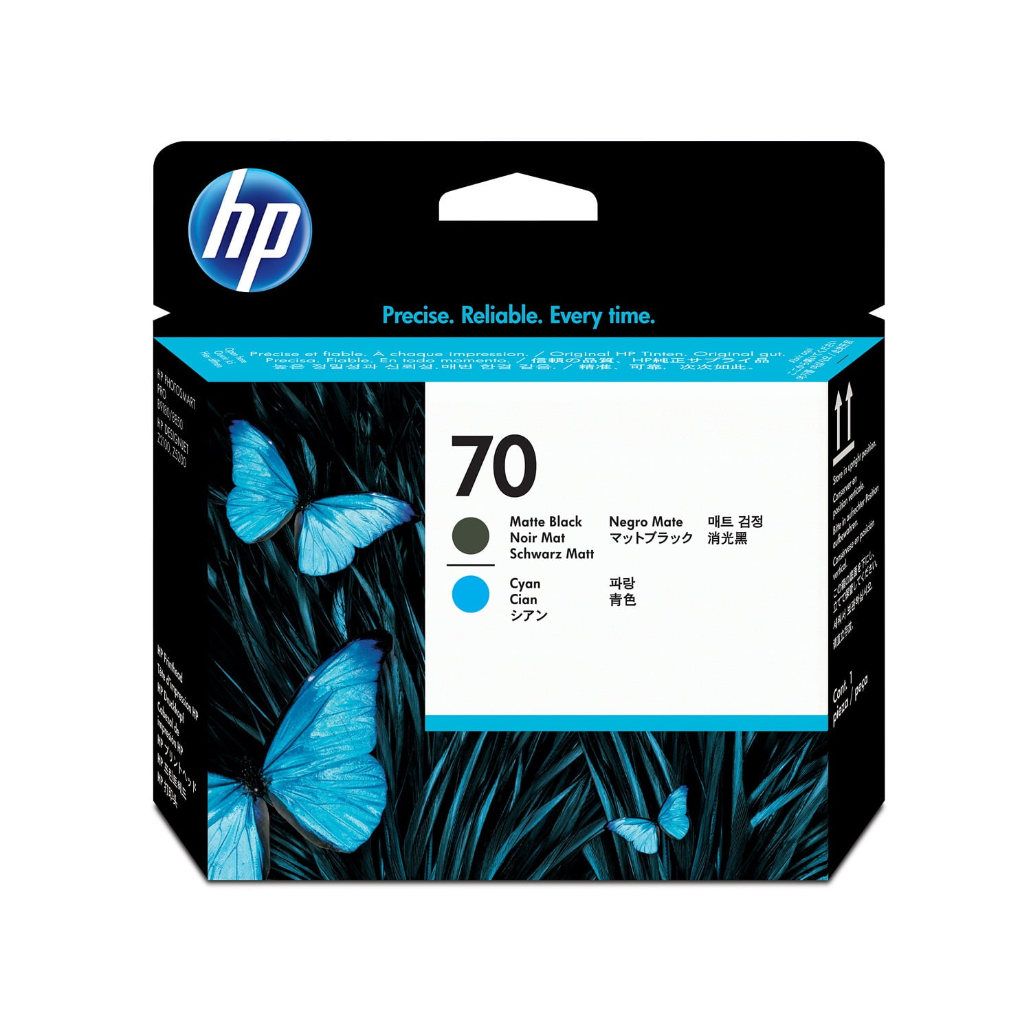 HP 70 Matte Black and Cyan DesignJet Printhead, C9404A Sansujyuku sansujyuku.com