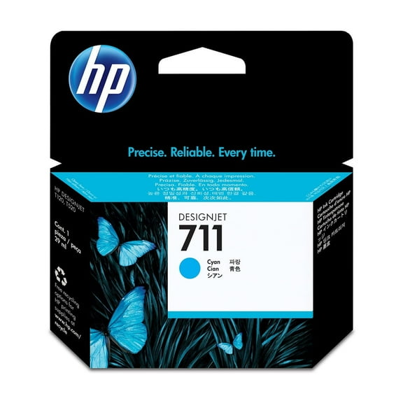 HP 711 29-ml Cyan DesignJet Ink Cartridge, CZ130A