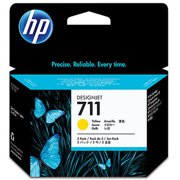 HP 711 3-pack 29-ml Yellow DesignJet Ink Cartridges, CZ136A