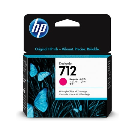 HP 712 29-ml Magenta DesignJet Ink Cartridge, 3ED68A