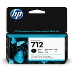 HP 712 Black 38-ml Genuine Ink Cartridge (3ED70A) for DesignJet T650, T630, T230, T210 & Studio Plotter Printers