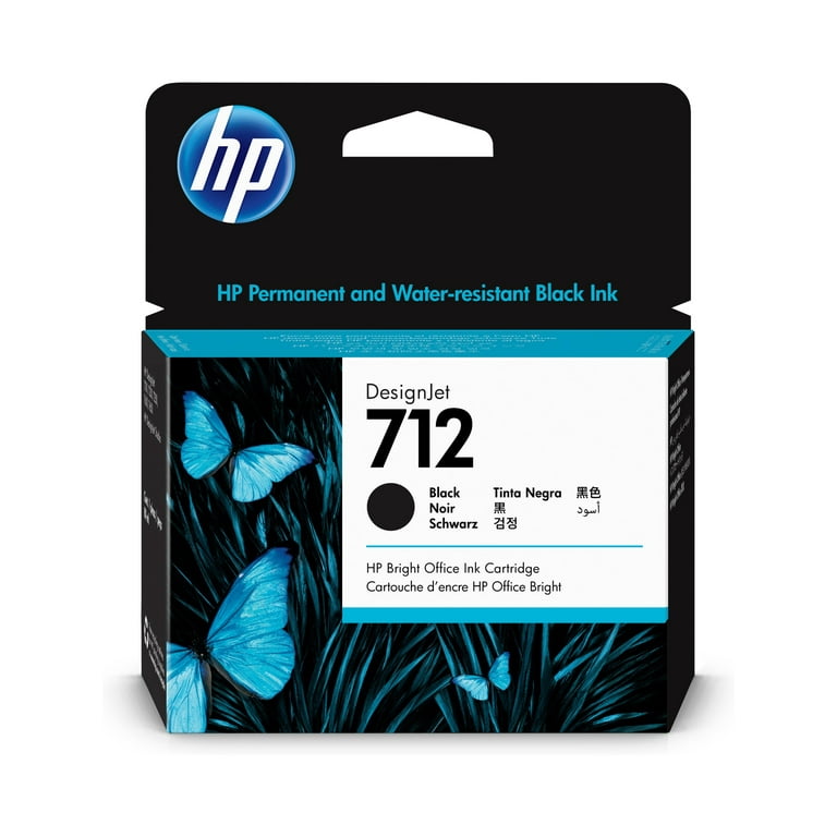 HP 712, (3ED71A) Black Original Ink Cartridge HP 712, (3ED71A) Black Original Ink Cartridge