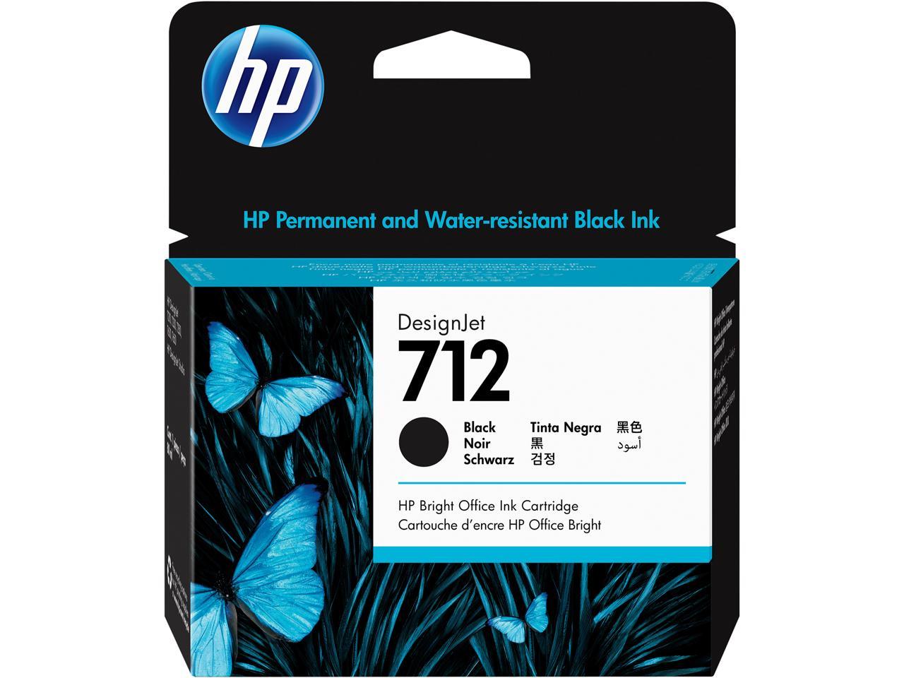 HP 712 80ml Black DesignJet Ink Cartridge, 3ED71A - image 1 of 5