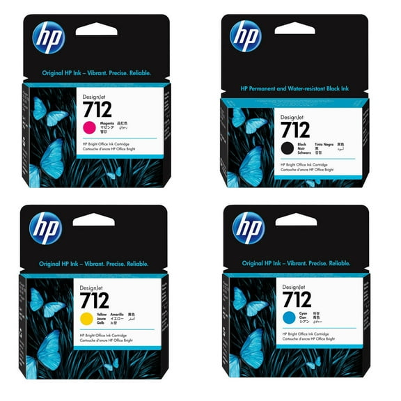 HP 712 DesignJet Ink Cartridge for T650/T630, Cyan, 29ml