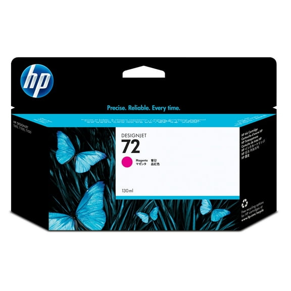 HP 72 130-ml Magenta DesignJet Ink Cartridge, C9372A