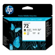 HP 72 Matte Black and Yellow DesignJet Printhead, C9384A