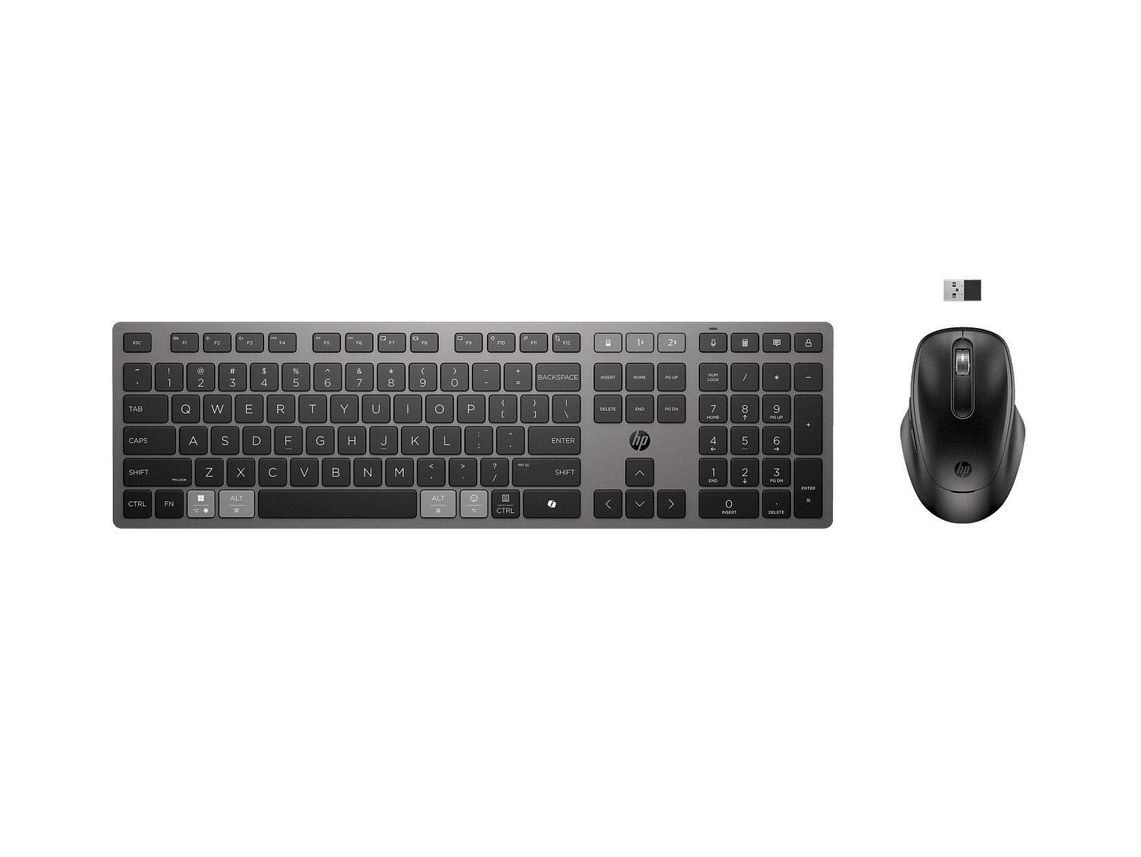HP 725 Multi-Device Rechargeable Wireless Keyboard and Mouse Combo