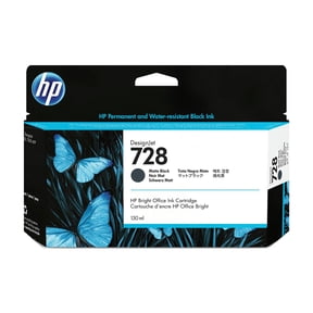 HP 728 130-ml Matte Black DesignJet Ink Cartridge, 3WX25A