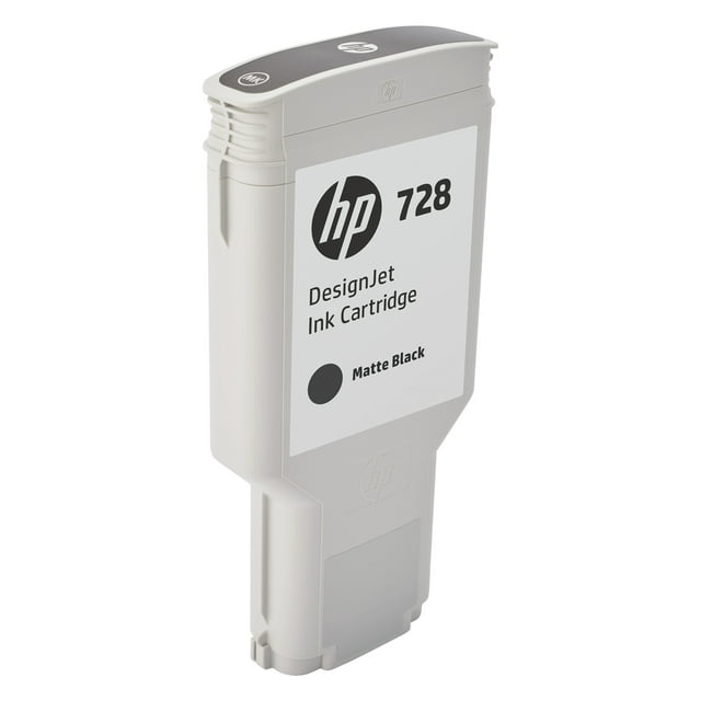 HP 728 (F9J68A) Ink Cartridge - Matte Black Inkjet - 1 Each