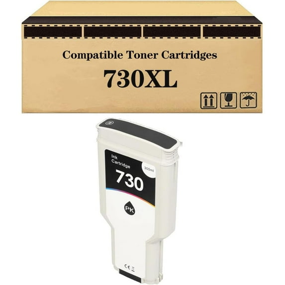 HP 730 730XL P2V68A P2V69A P2V70A P2V71A P2V72A P2V73A 300ML Ink Cartridges Compatible with T1600 T2600 T1700 Printers