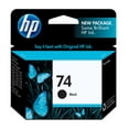thumbnail image 1 of HP 74 Black Original Ink Cartridge, ~200 pages, CB335WN#140, 1 of 7