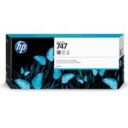 HP 747 300-ml Gray DesignJet Ink Cartridge, P2V86A